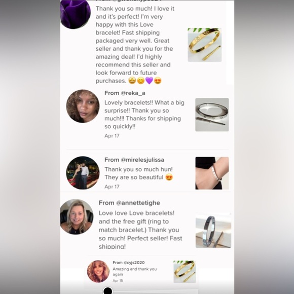 Screwdriver Thin Love Rose Gold Bangle Bracelet Luxury No Stones - Picture 13 of 15